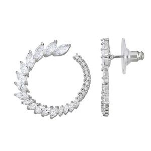 Simply Vera Vera Wang Cubic Zirconia Hoop Earrings